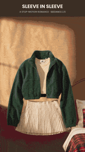 The finished film — a 30-second stop-motion romance where two outfits meet on a kraft-paper crosswalk. (Open this document in Google Docs to watch it play.)