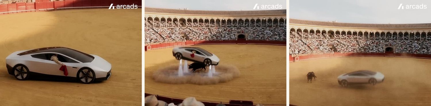 The cape, the leap, the landing beyond the bull.